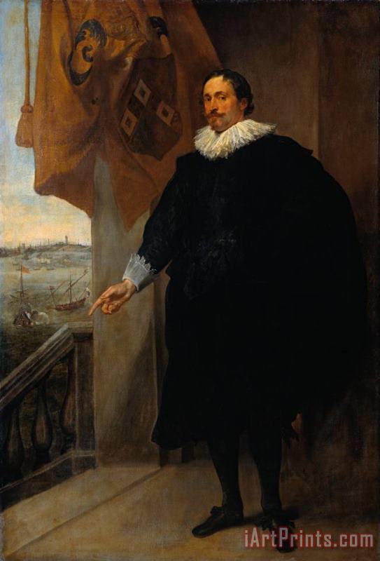Sir Antony Van Dyck Nicolaes Van Der Borght, Merchant of Antwerp Art Print