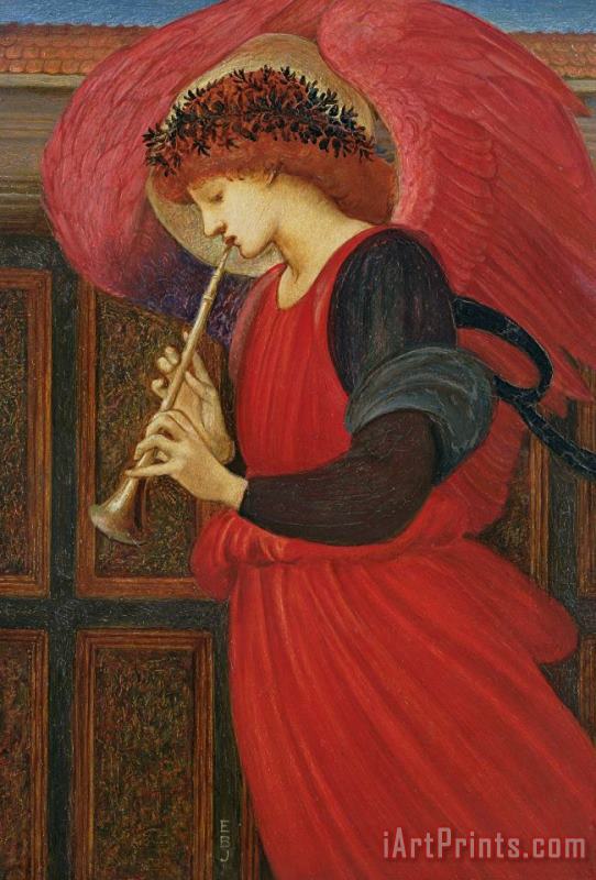 An Angel Playing a Flageolet painting - Sir Edward Burne-Jones An Angel Playing a Flageolet Art Print