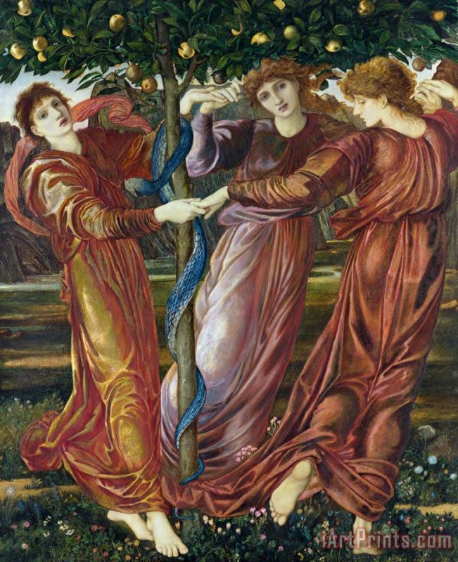 Garden of the Hesperides painting - Sir Edward Burne Jones Garden of the Hesperides Art Print