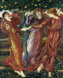 Sir Edward Burne Jones Garden of the Hesperides painting