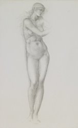 Sir Edward Coley Burne-Jones Nude Female Figure Study For Venus From The Pygmalion Series painting