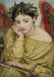 Sir Edward John Poynter Erato Muse Of Poetry 1870 painting