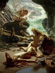 Sir Edward John Poynter The Cave of the Storm Nymphs