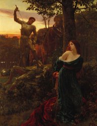 Sir Frank Dicksee Chivalry painting