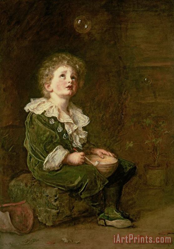 Sir John Everett Millais Bubbles Art Painting