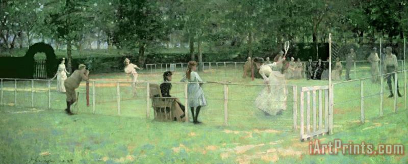 Sir John Lavery The Tennis Party Art Painting