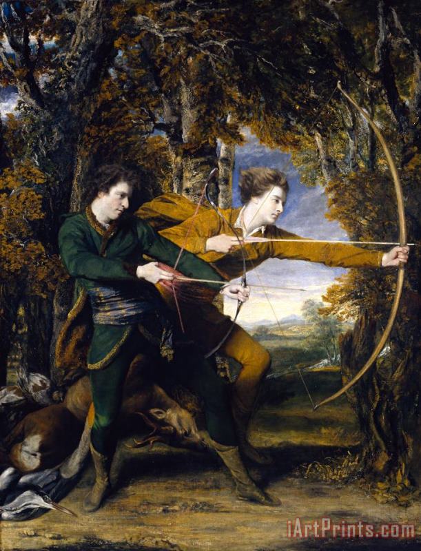 Sir Joshua Reynolds Colonel Acland And Lord Sydney The Archers Art Print