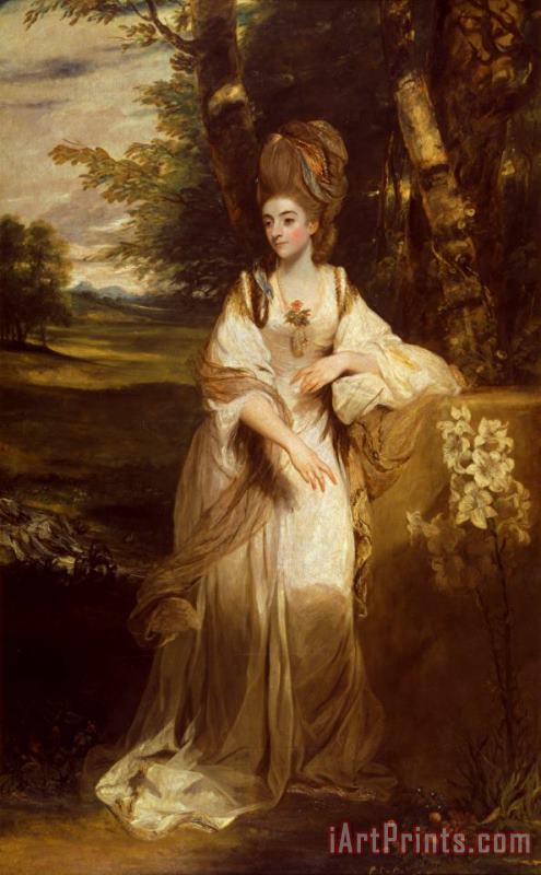 Lady Bampfylde painting - Sir Joshua Reynolds Lady Bampfylde Art Print