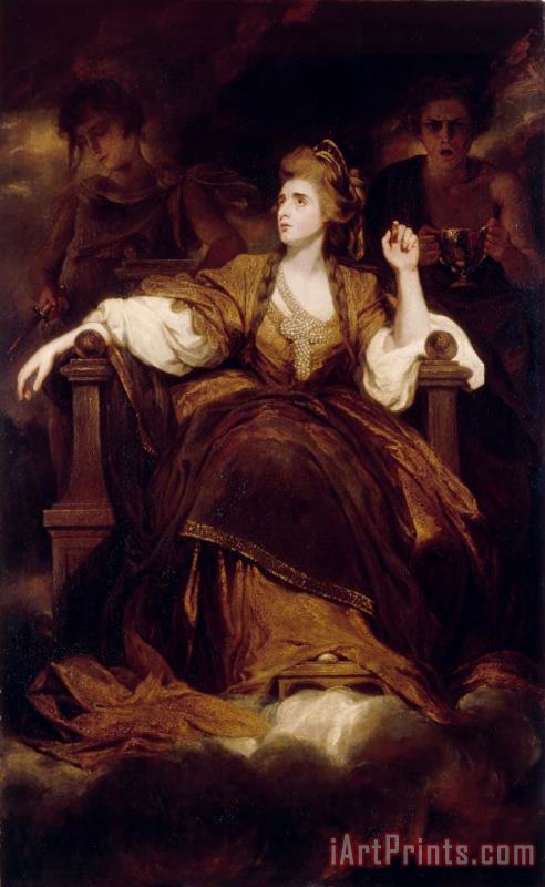 Sir Joshua Reynolds Mrs Siddons As The Tragic Muse Art Print