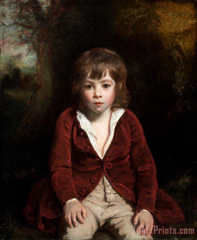 Portrait of Master Bunbury painting - Sir Joshua Reynolds Portrait of Master Bunbury Art Print