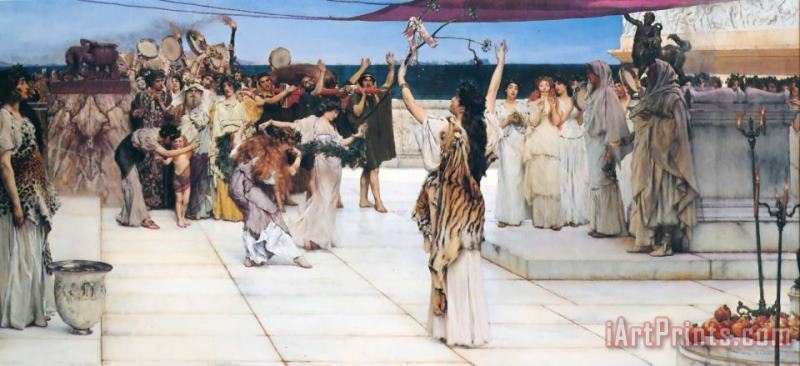 Sir Lawrence Alma-Tadema A Dedication to Bacchus Art Painting