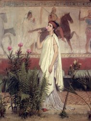 Sir Lawrence Alma-Tadema A Greek Woman painting