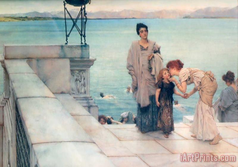 Sir Lawrence Alma-Tadema A Kiss Art Print