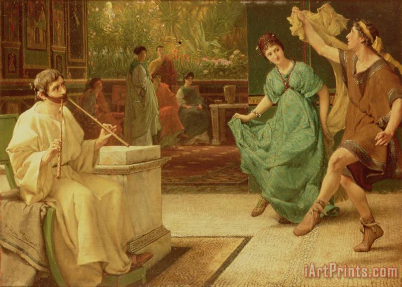 Sir Lawrence Alma-Tadema A Roman Dance Art Print