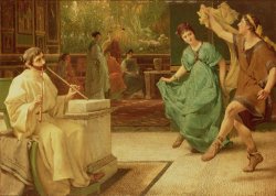 Sir Lawrence Alma-Tadema A Roman Dance painting