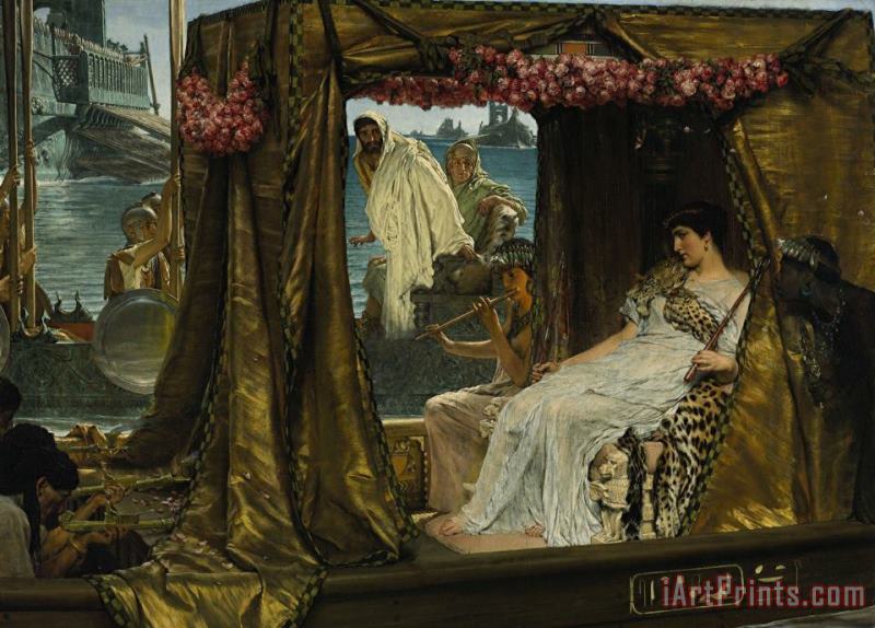 Sir Lawrence Alma-Tadema Antony And Cleopatra Art Painting