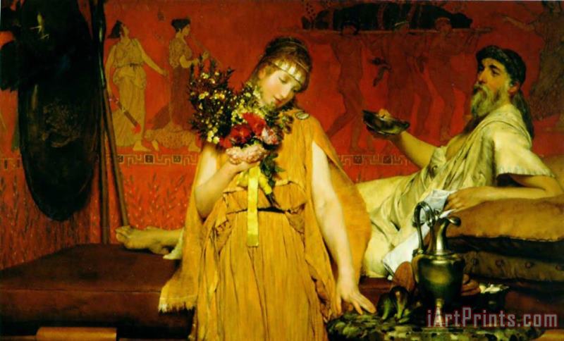Sir Lawrence Alma-Tadema Between Hope And Fear Art Print