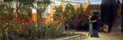 Sir Lawrence Alma-Tadema Corner of a Roman Garden painting