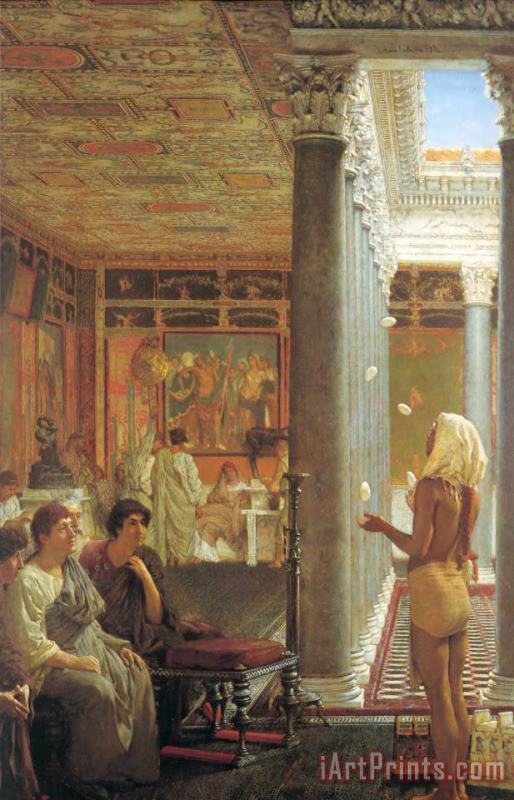 Sir Lawrence Alma-Tadema Egyptian Juggler Art Print
