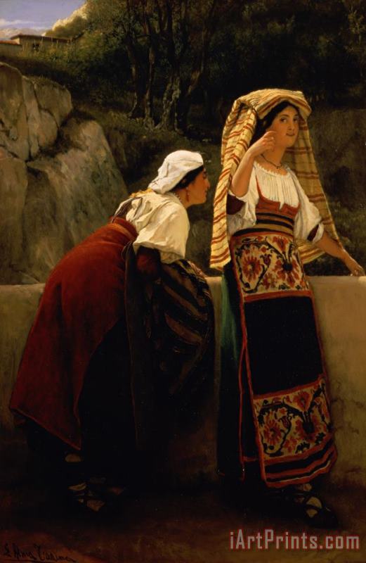  Italian Women from Abruzzo painting - Sir Lawrence Alma-Tadema  Italian Women from Abruzzo Art Print