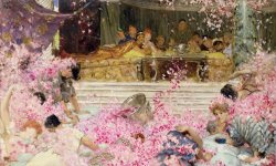 Sir Lawrence Alma-Tadema Study for The Roses of Heliogabulus painting