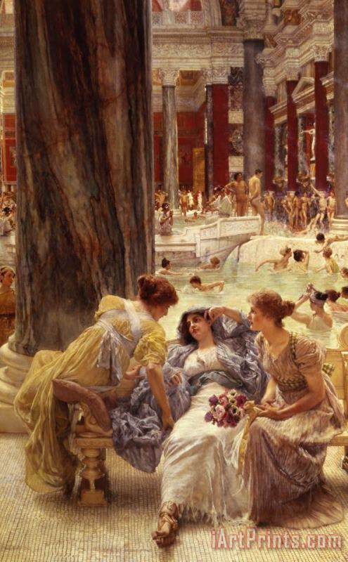 The Baths of Caracalla painting - Sir Lawrence Alma-Tadema The Baths of Caracalla Art Print