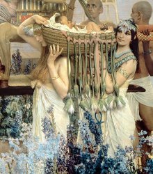 Sir Lawrence Alma-Tadema The Finding of Moses by Pharaoh's Daughter painting