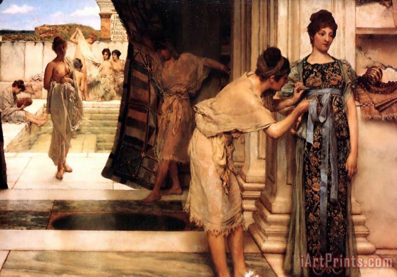 The Frigidarium painting - Sir Lawrence Alma-Tadema The Frigidarium Art Print