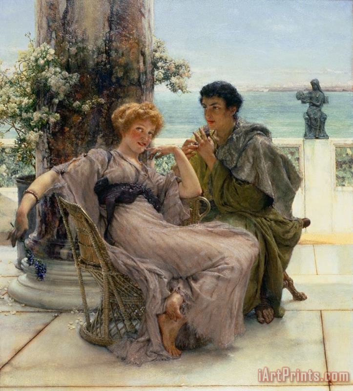 The Proposal painting - Sir Lawrence Alma-Tadema The Proposal Art Print