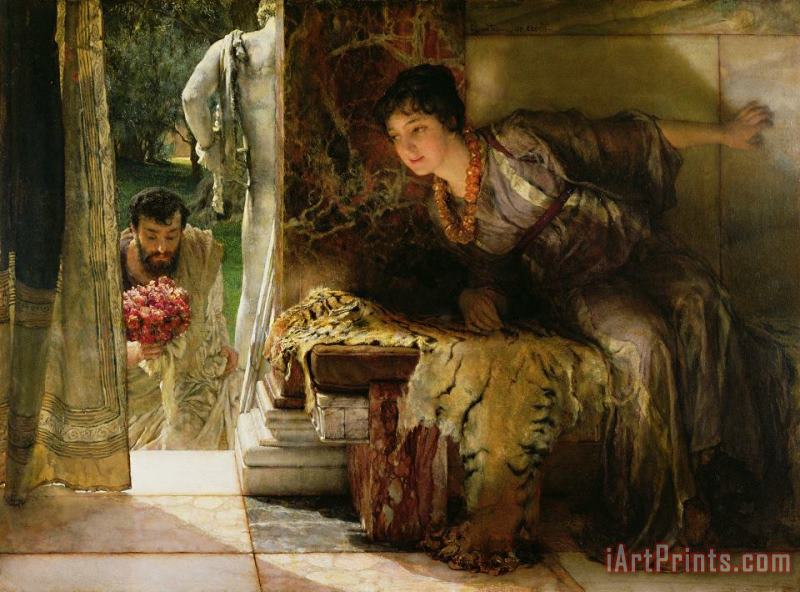 Welcome Footsteps painting - Sir Lawrence Alma-Tadema Welcome Footsteps Art Print