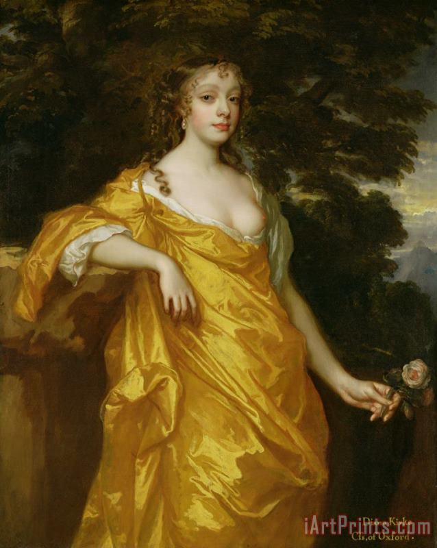 Sir Peter Lely Diana Kirke-Later Countess of Oxford Art Print