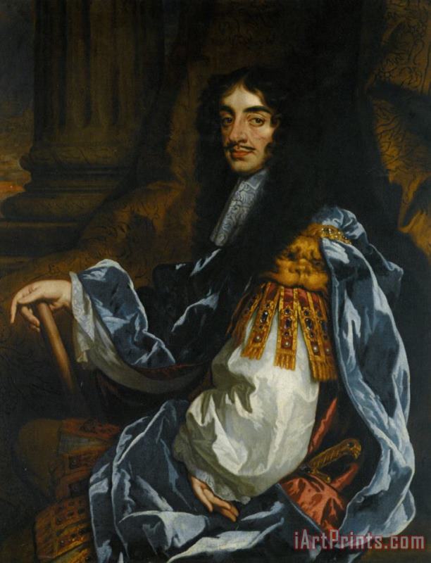 Portrait of King Charles II painting - Sir Peter Lely Portrait of King Charles II Art Print