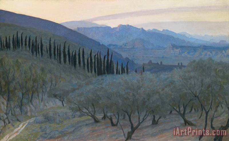 Sunrise Umbria 1914 painting - Sir William Blake Richmond Sunrise Umbria 1914 Art Print