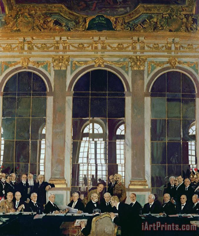 Sir William Orpen The Treaty of Versailles Art Painting