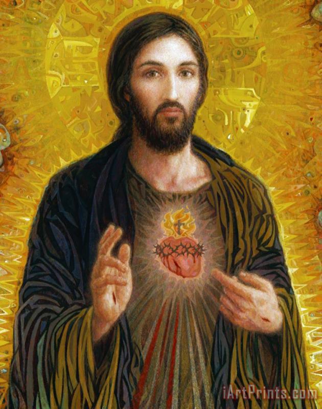 Sacred Heart of Jesus painting - Smith Catholic Art Sacred Heart of Jesus Art Print