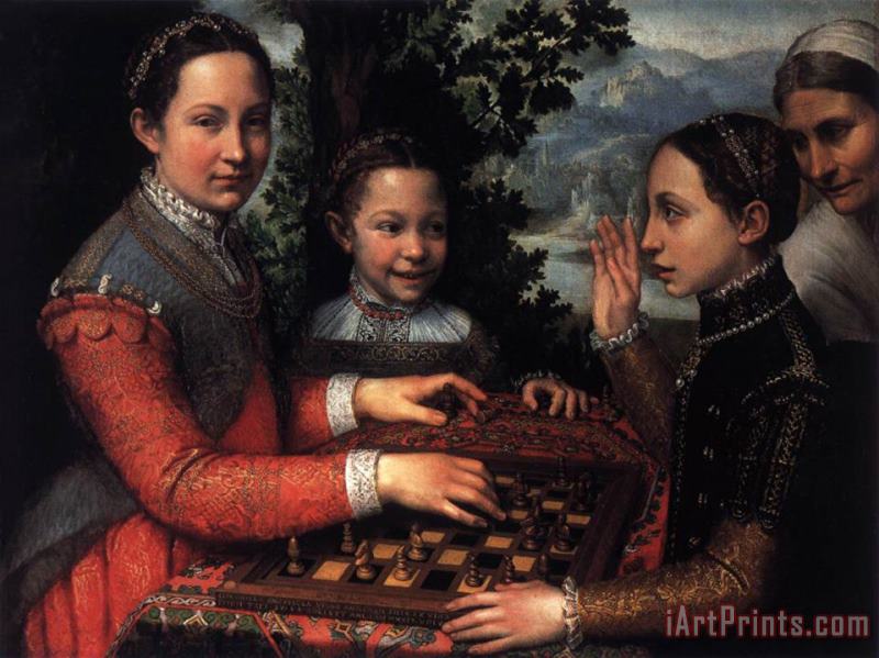 Sofonisba Anguissola The Chess Game Art Painting