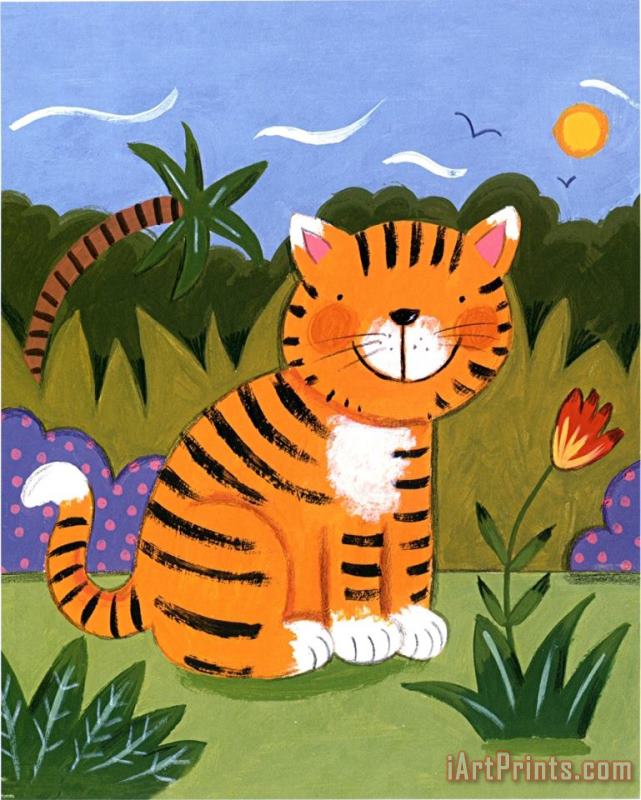 Sophie Harding Baby Tiger Art Print
