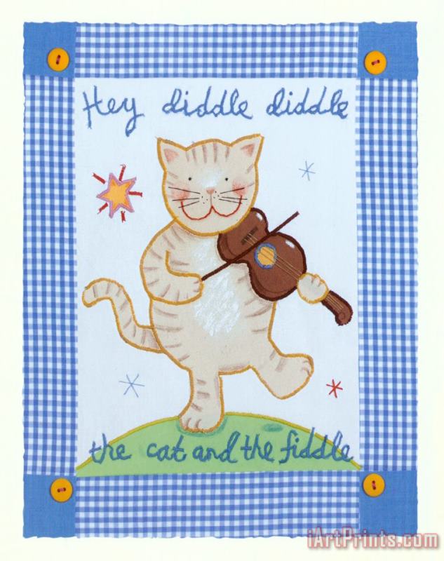 Hey Diddle Diddle painting - Sophie Harding Hey Diddle Diddle Art Print