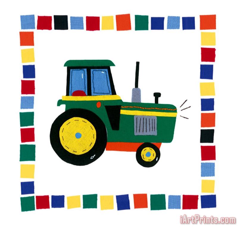 Tractor painting - Sophie Harding Tractor Art Print