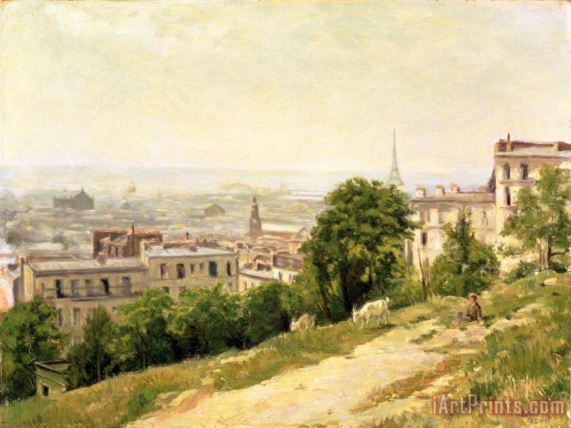 Stanislas Victor Edouard Lepine View of Paris Art Painting