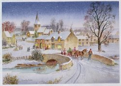 An Old Fashioned Christmas Painting by Richard De Wolfe - Fine Art