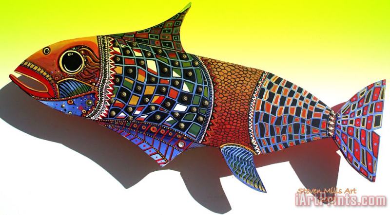 Fish Art painting - Steven Mills Fish Art Art Print
