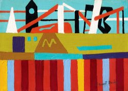 Stuart Davis Coast Town Landscape Study, 1940