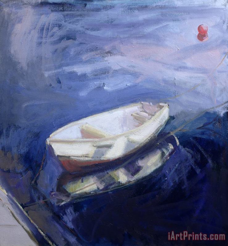 Sue Jamieson Boat And Buoy Art Print