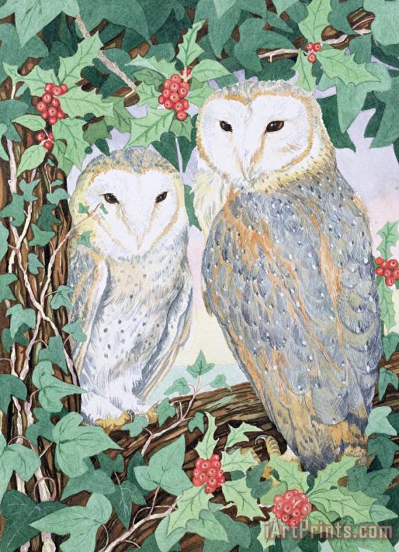 Suzanne Bailey Barn Owls Art Painting