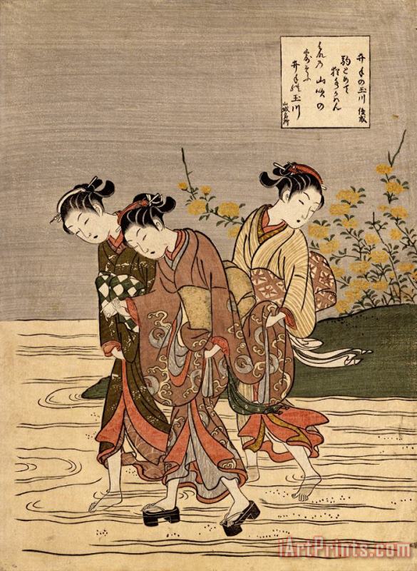 Suzuki Harunobu The Jewel River at Ide Art Print