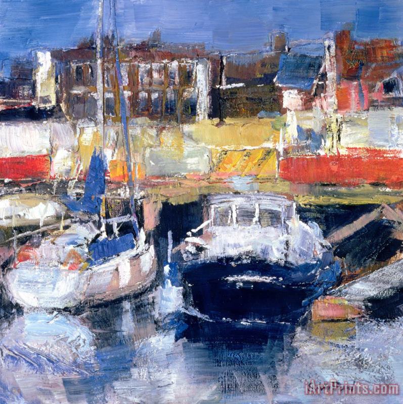 Sylvia Paul Lowestoft Harbour View Art Painting