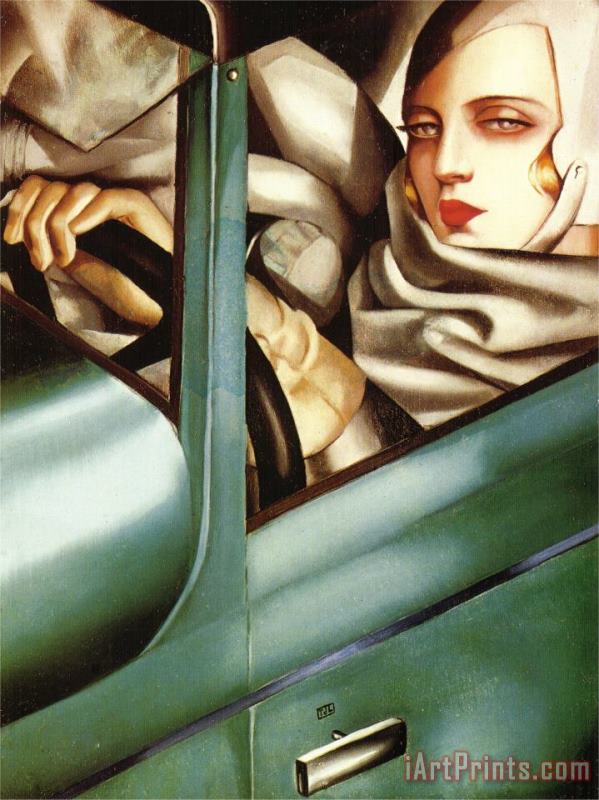 tamara de lempicka Autoportrait Tamara Dans La Bugatti Verte 1925 Art Painting