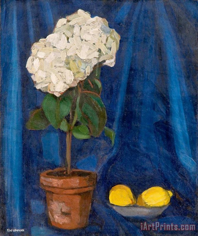 tamara de lempicka Bouquet D Hortensias Et Citron, 1922 Art Painting