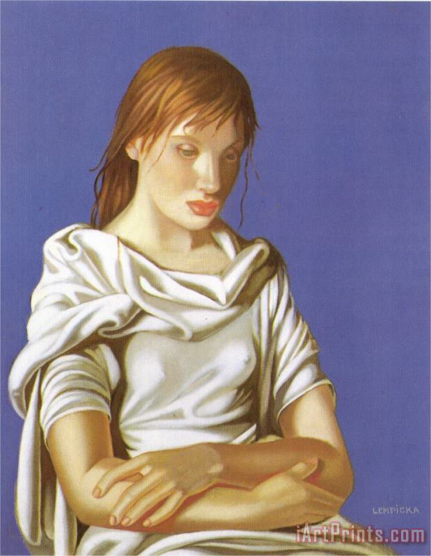 tamara de lempicka Dame En Bleu 1939 Art Painting